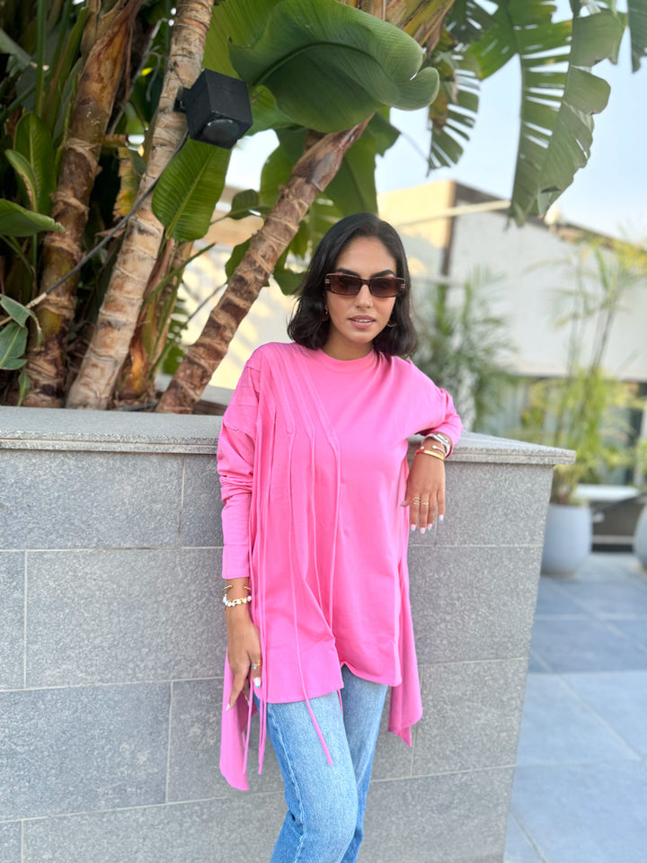 Fringes Cotton T-shirt