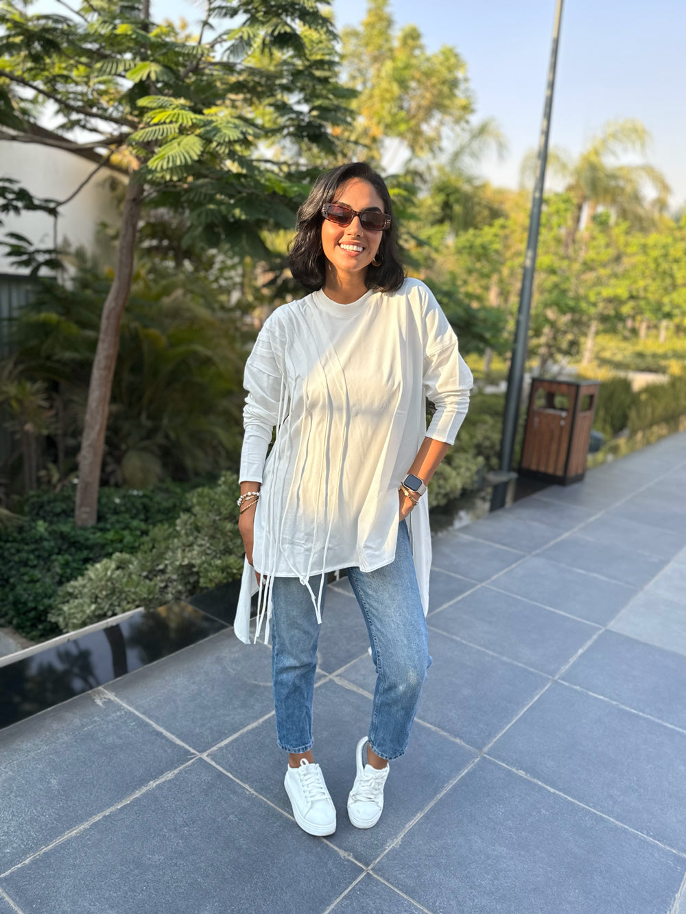 Fringes Cotton T-shirt