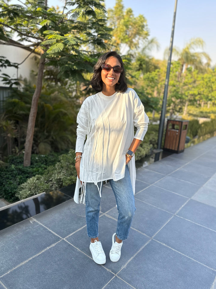 Fringes Cotton T-shirt