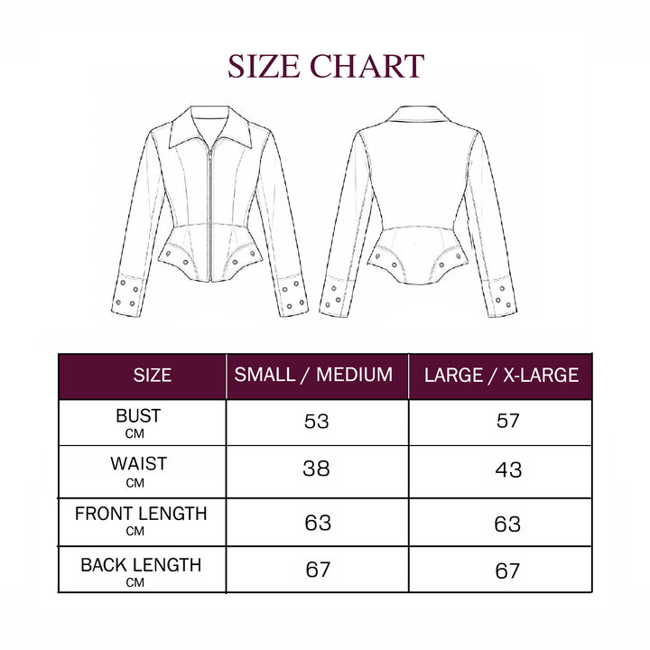 Peplum Leather Jacket - Cafe