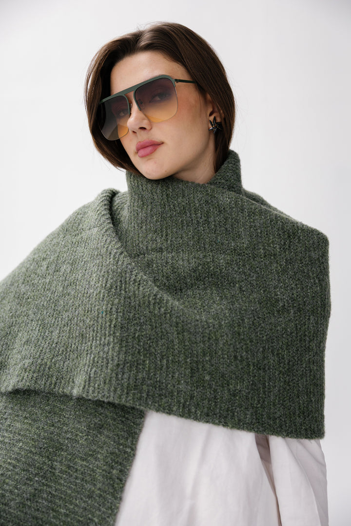 Cozy Knit Scarf - Olive