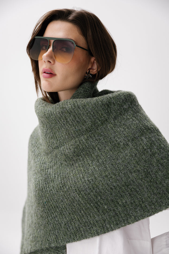 Cozy Knit Scarf - Olive