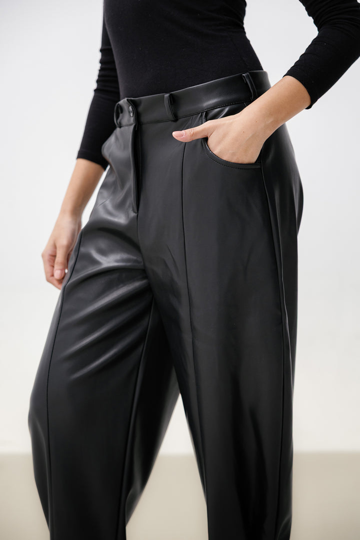 Leather Ballooon Pants