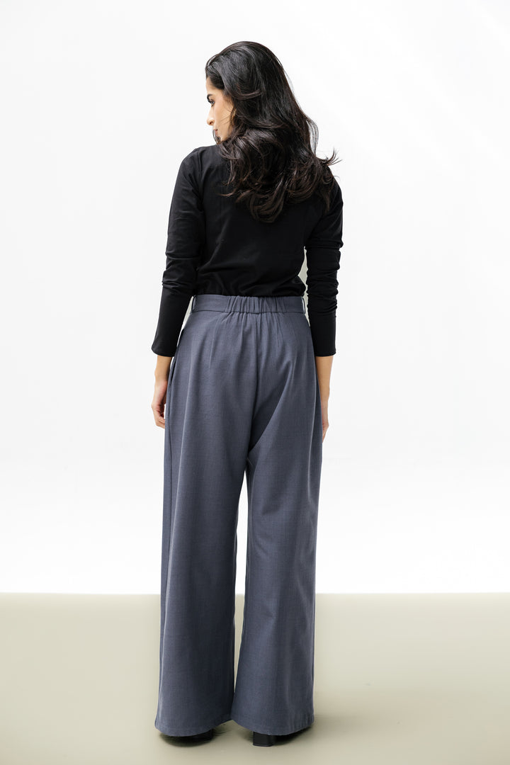 Essential Wool Pants - Grey