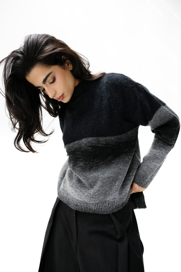 Gradient sweater