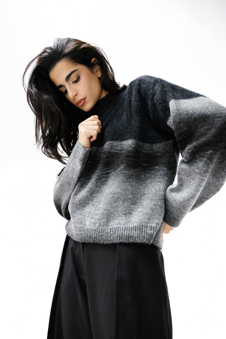 Gradient sweater
