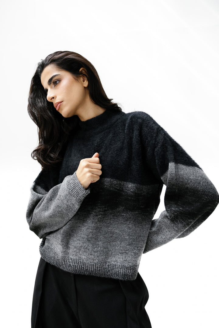 Gradient sweater