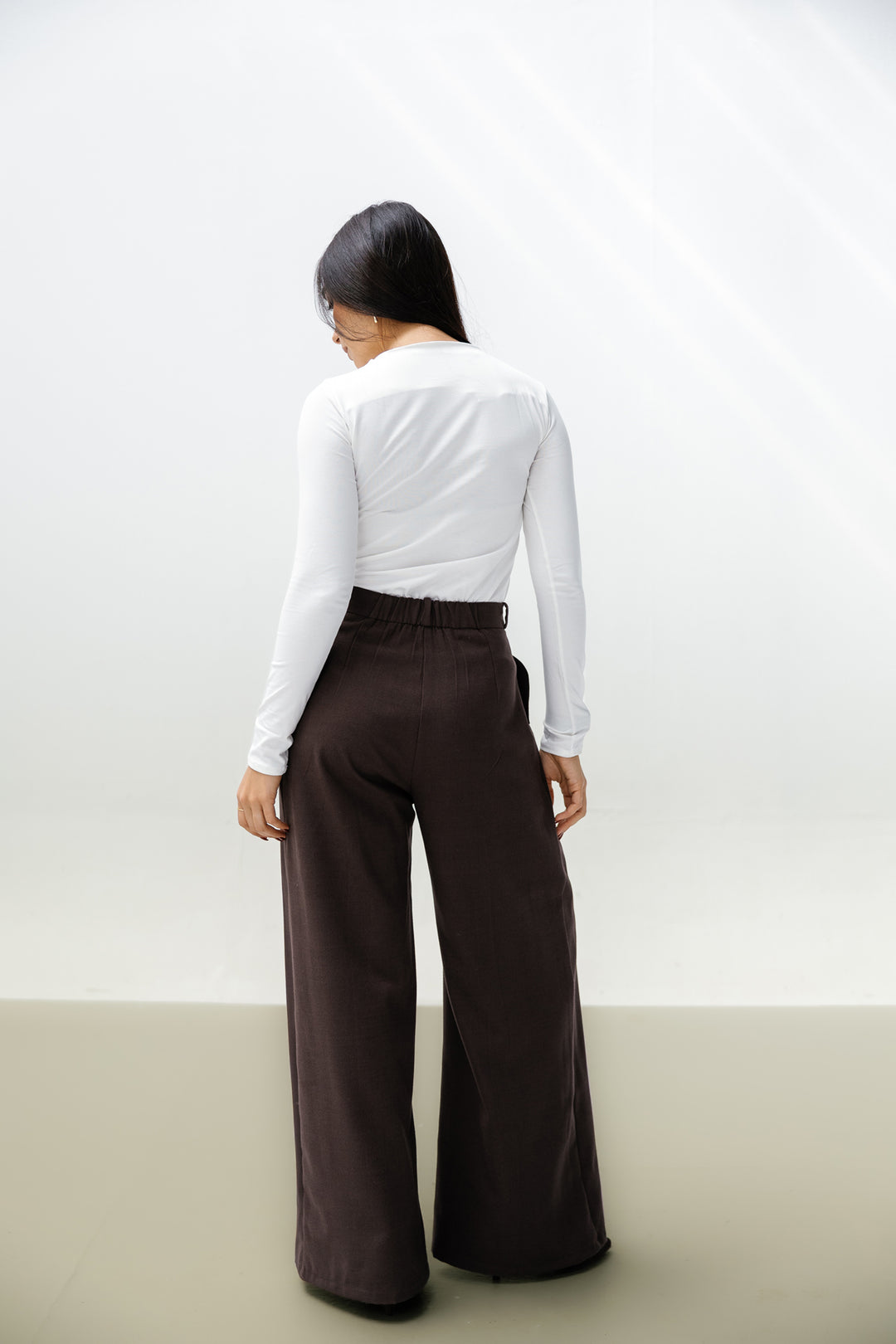 Essential Wool Pants - Brown