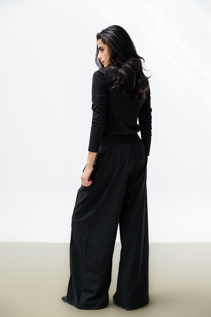 Essential Wool Pants - Black