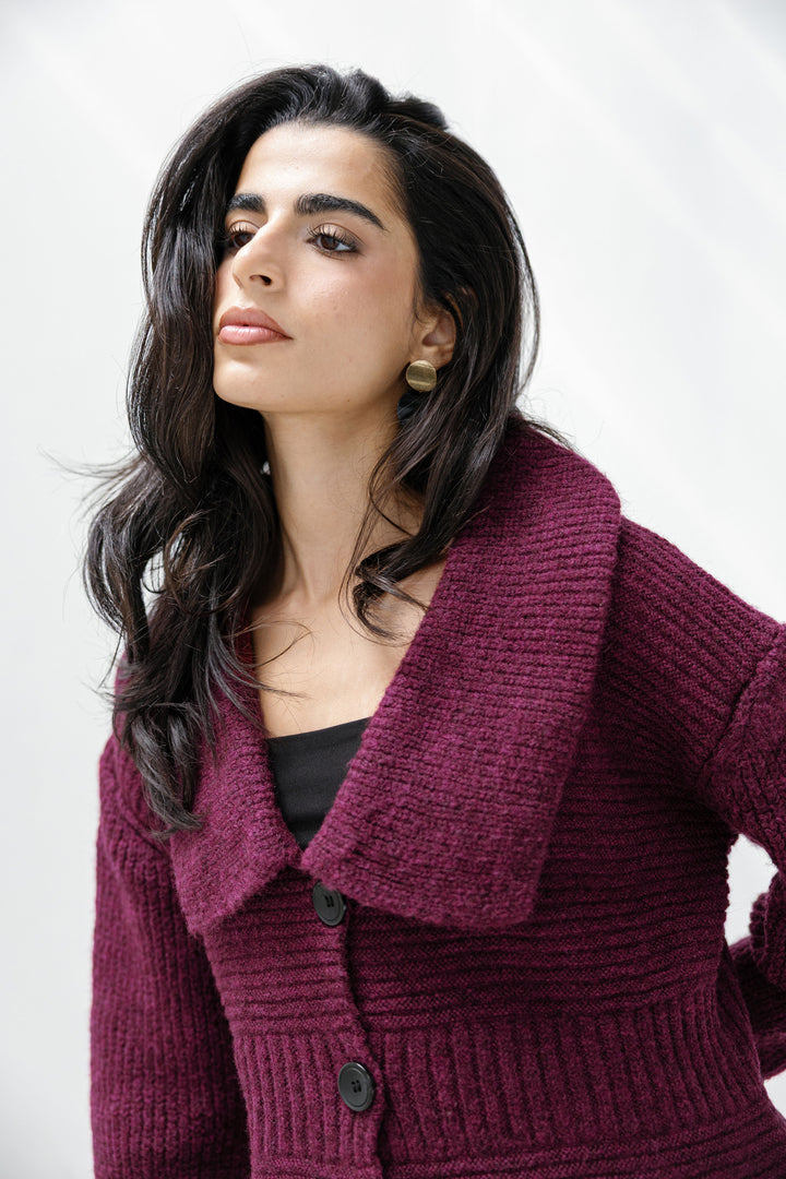 Notch Knitted Top
