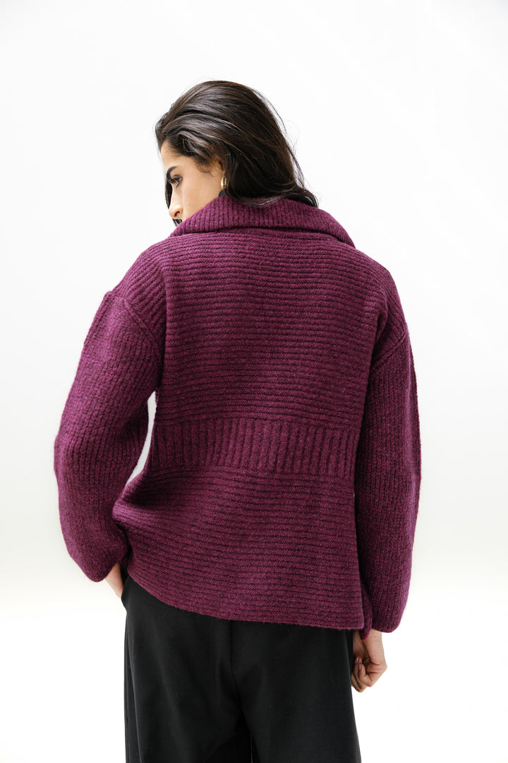 Notch Knitted Top