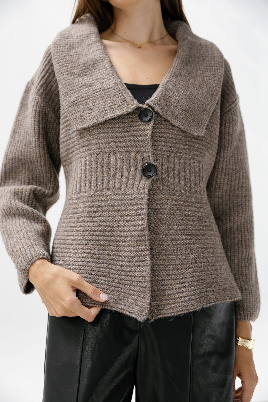 Notch Knitted Top
