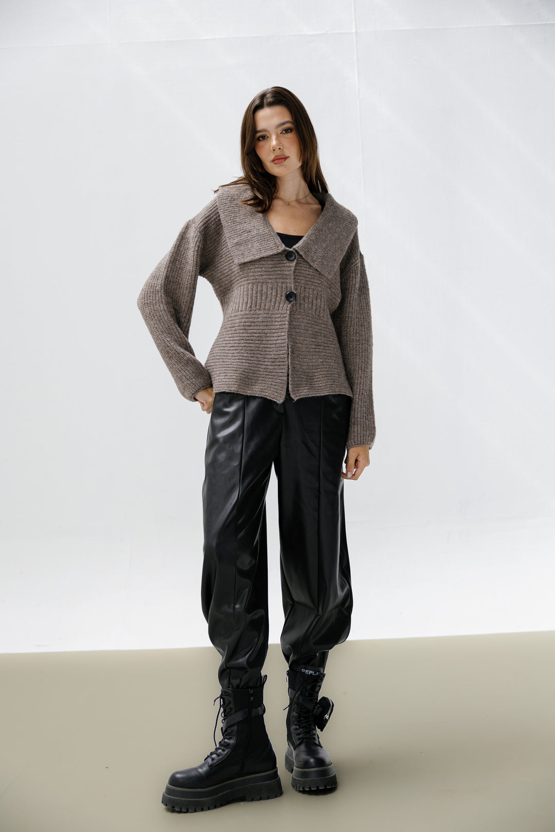 Notch Knitted Top