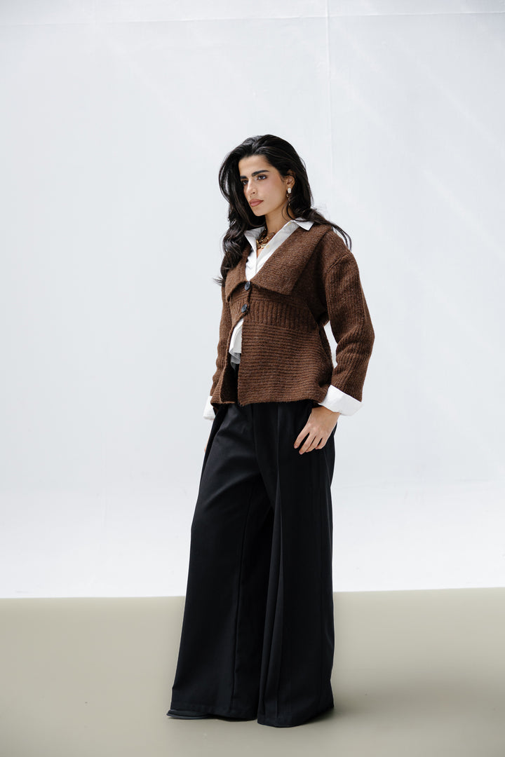 Notch Knitted Top