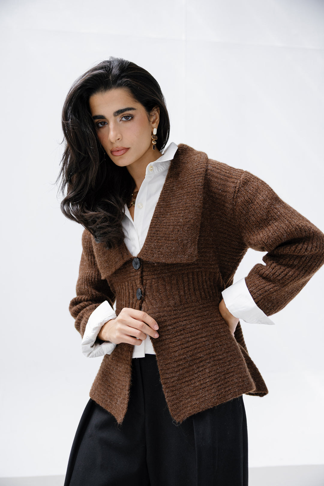 Notch Knitted Top