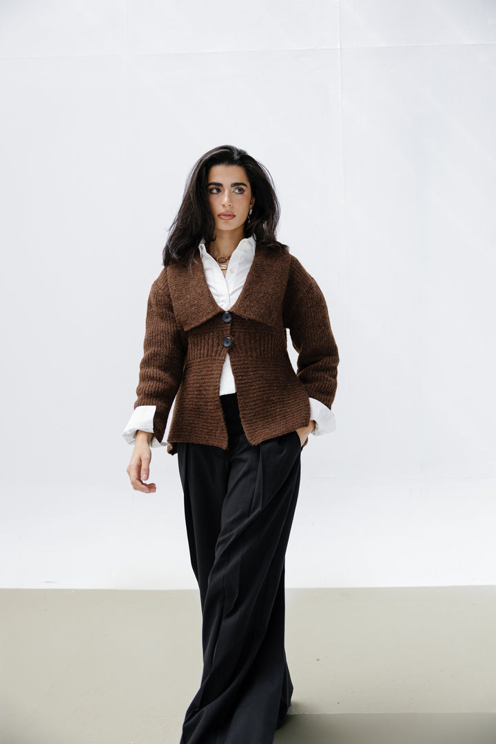 Notch Knitted Top