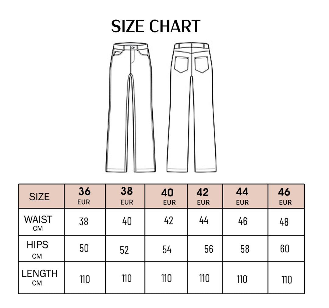 Rhinestones Straight Denim - Denim Blue