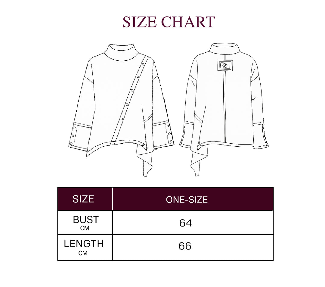 Asymmetric Edit Sweatshirt-Plum