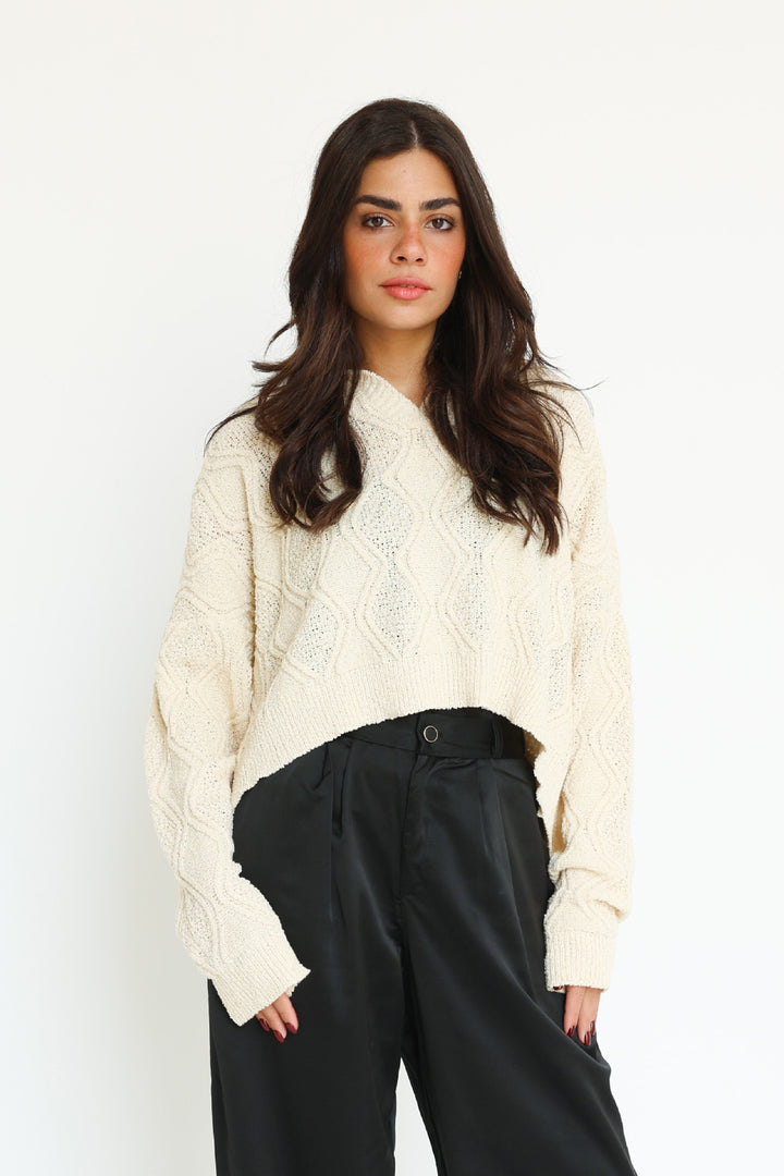 Creme Knit Sweater