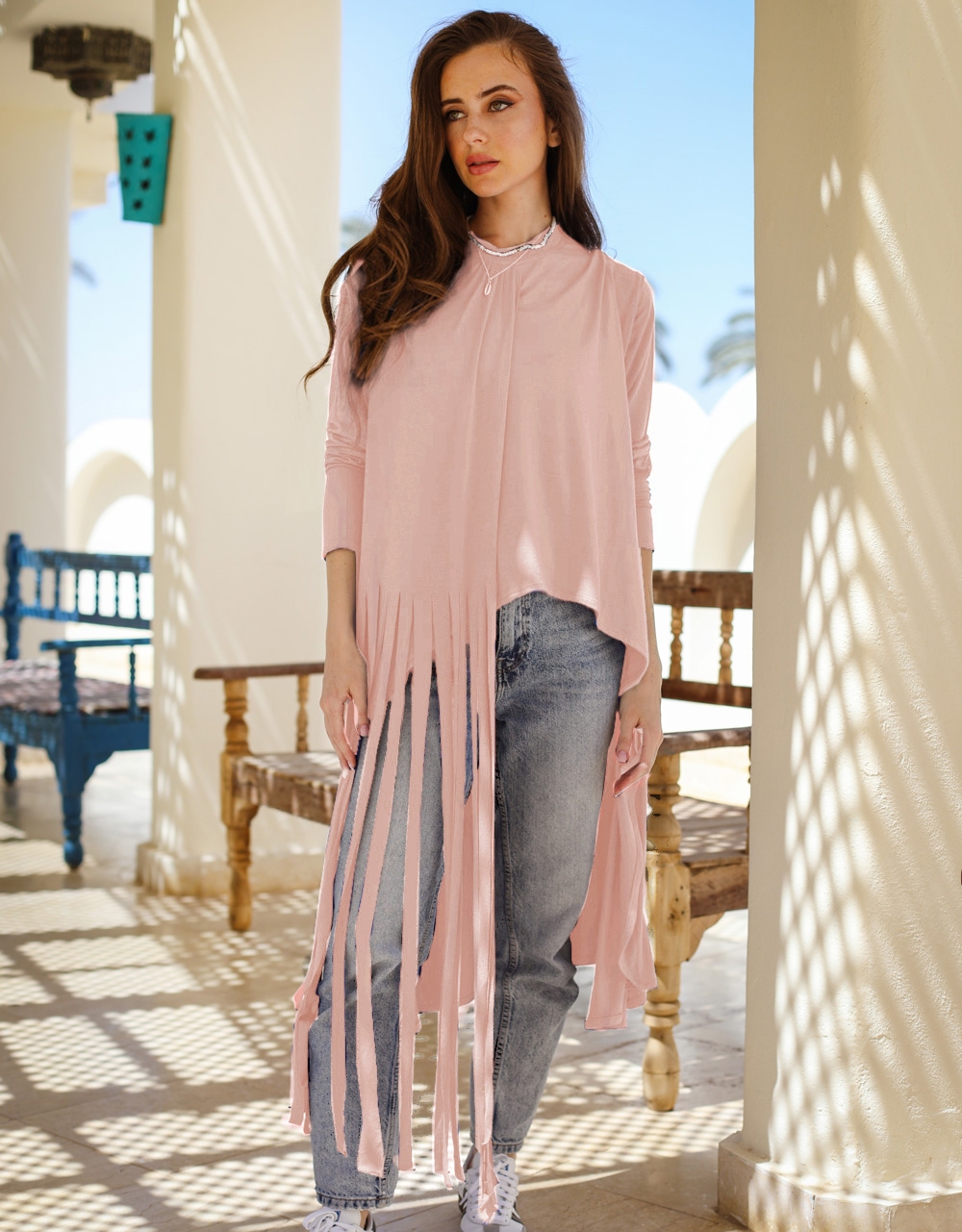 High-low Fringes Top