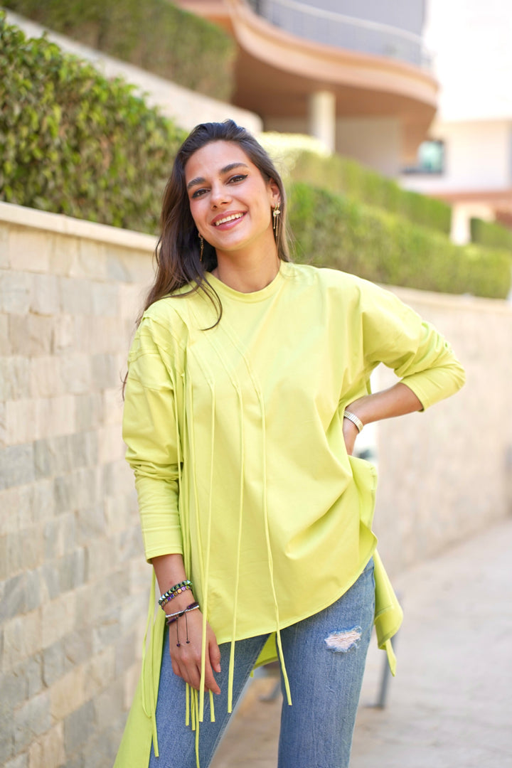 Fringes Cotton T-shirt